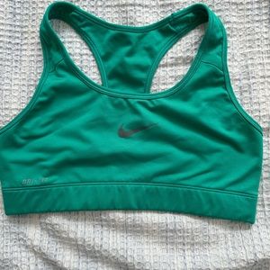 teal nike sports bra